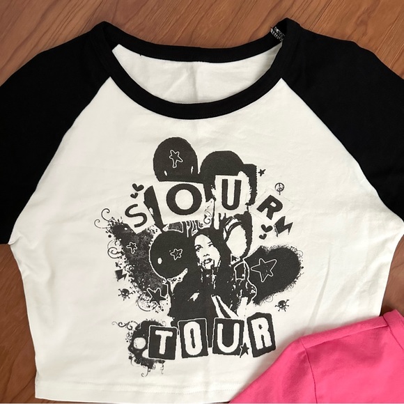 Bundle of 2 OR Sour themed crop tops - Picture 2 of 3